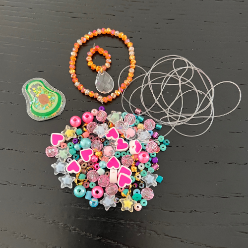 Armanden set met sticker en extra kralen